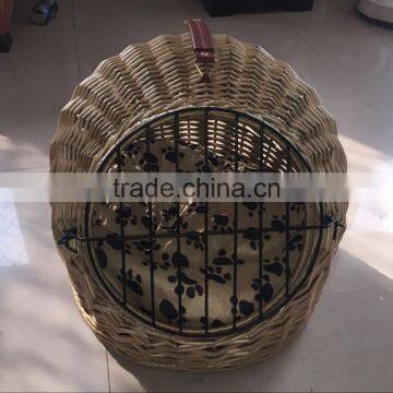 100% Handmade Wicker Cat Basket Cat Carry Basket Wholesale