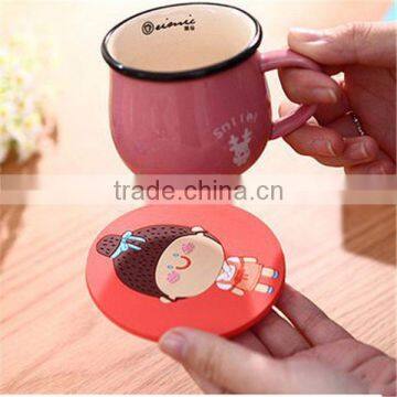 New creative hot resistance heat silicone coffee cup mats