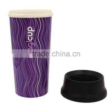 Cheap Coloful Different Types of Coffee Cups With Lid, IML China Custom Plastic Tumbler photo-2