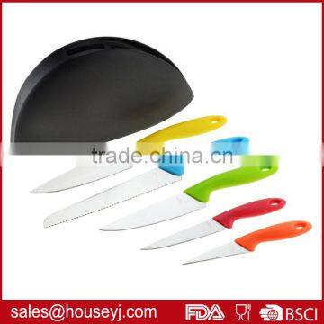 5 Pieces Stainless Steel Kitchen Knife Set With Knife Block Knife Holder photo-2