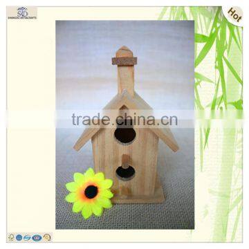 Eco-friendly Fairy Style Chimney Double Room Bird Cage photo-5