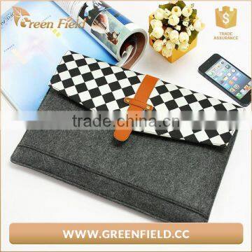 Beige wool felt clutch bag, elegant felt clutch for woman