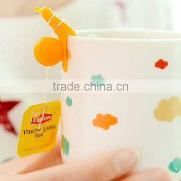 2016 New Funny Snail Shape Silicone Clip Cup Tea Bag Holder photo-2