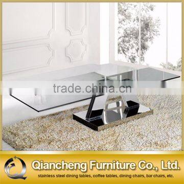 glass coffee table set center table design living room furniture