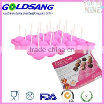 New Easy Instant Silicone Baking Flex Pan 20 Cup Tasty Top Cake Pop Mold Tray photo-5