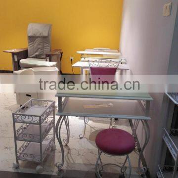 Potable Movable Ottoman Stool Hydraulic Chair With Wheels Used Salon Furniture TKN-39061 photo-3