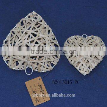 Handmade Rattan Loving Heart Decor photo-2