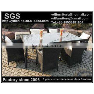 outdoor rattan garden dinning set