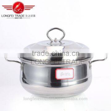 High Quality 4pcs Stainless Steel Color European-style Soup Pot Set photo-2