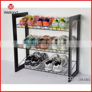 Portable metal shoe rack designs