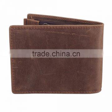 2017 custom desgin RFID genuine leather wallets personalize leather wallet india