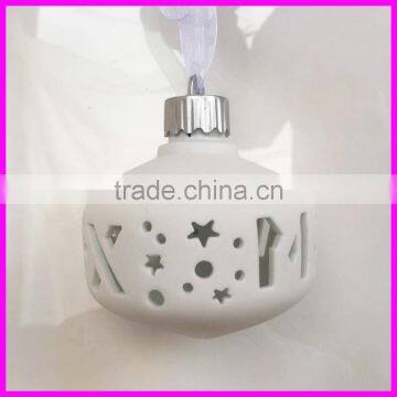 Wholesale Price Ceramic Gifts With Hollow LED Design Christmas Decoration photo-6