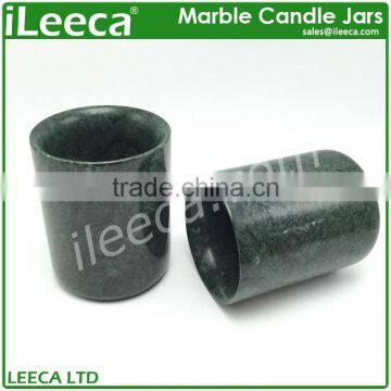Dark Green Marble Jars for Candle Making photo-4