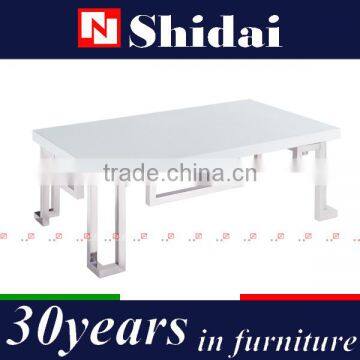 stainless steel \coffee table / decorative metal coffee table legs / fancy glass coffee table TA95