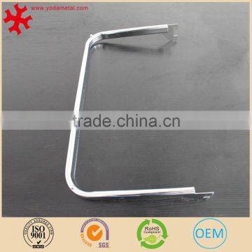 Store Fixtures Slatwall Hang Rail U-Shaped Hanging Bar Chromed Clothing Hanging Bracket photo-4