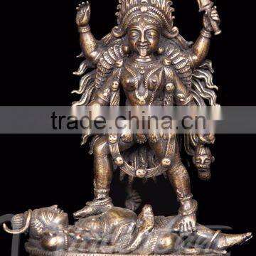 Home Decoration Use Antique Decorative Metal Craft Gift Bronze Kali Goddess photo-5
