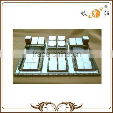 Jewelry Display Leather Fashion Jewelry Rack Red Bridal Jewelry Set photo-3