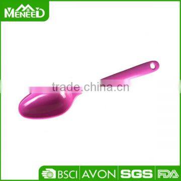 Party Used Fushcia Melamine Salad Spoon With Hole