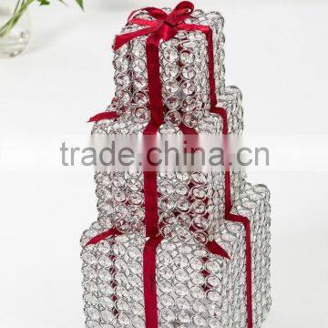 Dongguan hot sale iron box acrylic with outdoor led christmas gift box