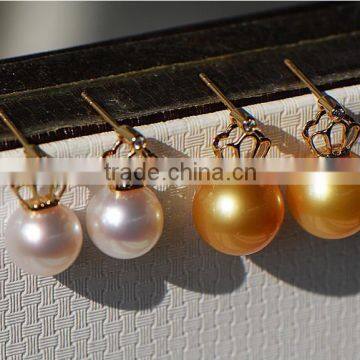 Charms 9-10 mm South Sea Pearl Jewelry Earrings photo-3