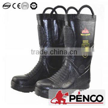Fire Fight Fire Retardant Rubber Oilproof Acid Resistant Steel Toe Cap Flame Retardant photo-2