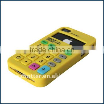 New Arrival Silicone Simulation Calculator Case for iphone 4