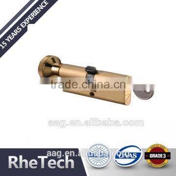 5 Pin Double Single Profile Zinc Alloy Brass Commercial Handle Door Lock Cylinder