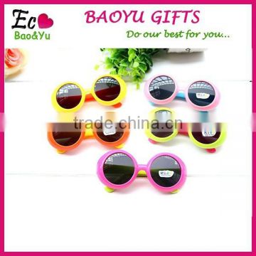 Candy Color Kids Sun Glasses Fashionable Glasses Plastic Cheap Sunglasses