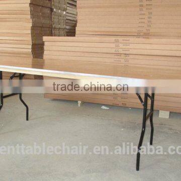 Dining Table Restaurant Table Hotel Plywood Banquet Folding Table photo-3