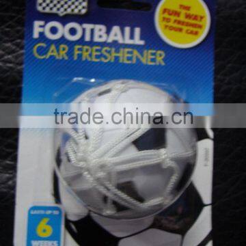 2018 various footballs car air freshener/freshner with net and cupula