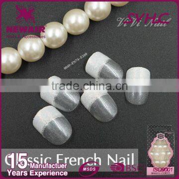 False Nail Art Tips Color Print Classical French Artificial Tips