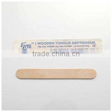 140mm disposable sterile wooden tongue depressor for child