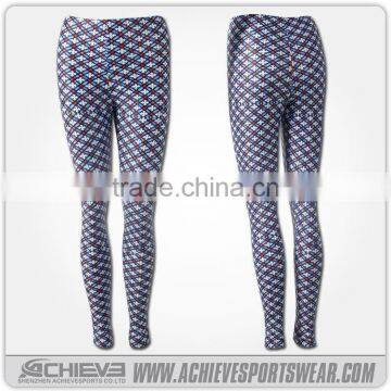2017 new design printing popular pattern fitness yoga pants leggings