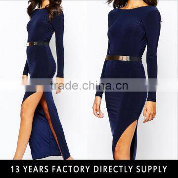 Sexy mature women dress pictures of latest gowns designs tight slinky open back pencil dress