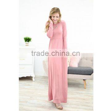 2017 Spring Women Latest High Waist Long Sleeve Maxi Dress HSD9901 photo-5