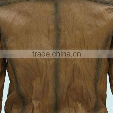 2014 Men Slim Leather Jacket in Plus Size photo-2