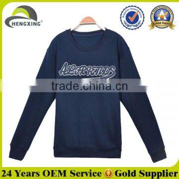 Printing logo custom man sweatshirt without hood