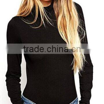 Women's Sexy Backless Long Sleeve Bodycon Black Bodysuit Tops Playsuit photo-5