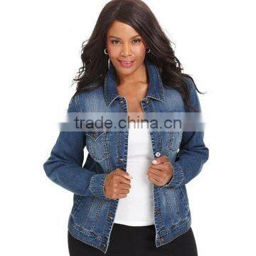 popular women plus size denim jackets