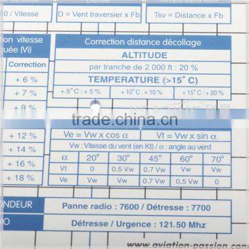 Kearing Chiese Aviation Protractor With Full Specification 140*140*3mm Size Navgation Protractor For Pilots # KPP-3 photo-2