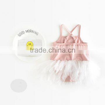 2017 New Arrival Swan Print Leotards for 1 Years Old Birthday Party Wear photo-3