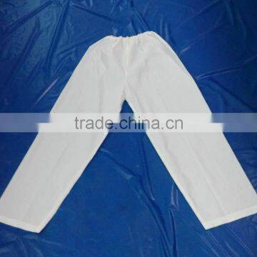 Adult PEVA White Rain Suit with Rain Pants