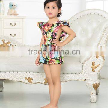 Bulk Wholesale Baby Clothes Kids Floral Bubble Romper photo-2