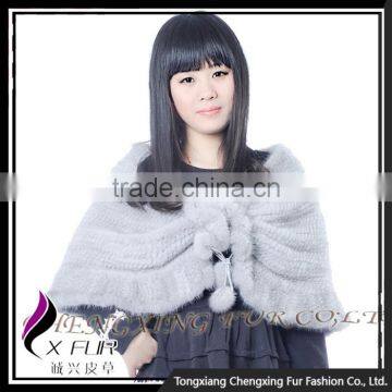 CX-B-M-24H Wholesale In Stock Fashion Mink Fur Shawl, Cashmere Shawl photo-5