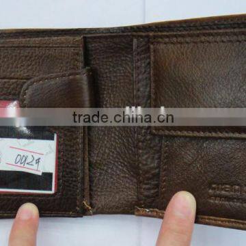 Fashion Men Cowhide Skin Real Leather Purse for Men photo-4