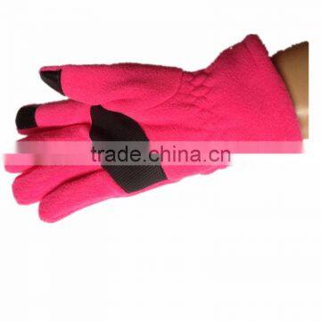 White Color Promotional Embroidery Fleece Glove in Good Price photo-6