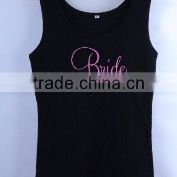 Wholesale Sleeveless t Shirt Fashion Womens Custom Embroidery Tank Top Manufacturer photo-2