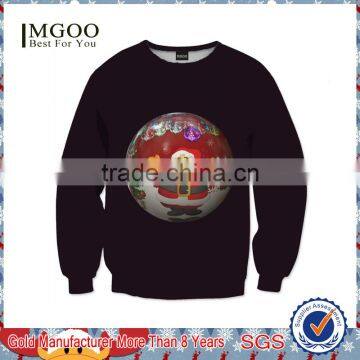 MGOO 2016 Christmas Party Pullover Sweatshirts Christmas Costumes For Men Screen Printed Christmas Clothing photo-3