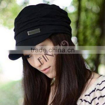 Women's Korean Style Pleated Peaked Visors Cap Hat 3 Colors 17484