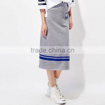 Female Money Navy Blue Printed Knitted Waistband Draw String Dress photo-2